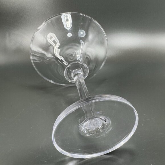 Simon Pearce Cavendish Clear Optic Hand Blown Glass Martini Glasses Cups Set 2 - Picture 14 of 16